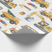 Bouwwerk Thema Kerst Inpakpapier (Hoek)