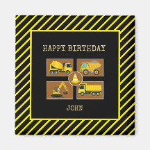 Bouwwerk Verjaardag Persoonlijke Naam Jongen Vrach