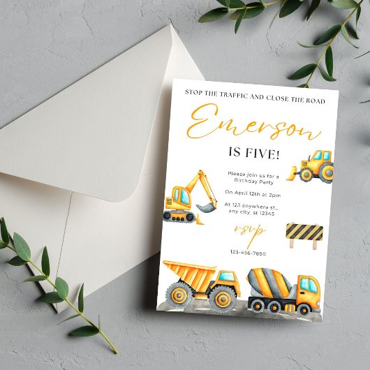 Bouwwerk Verjaardagsfeestje Bedankkaart