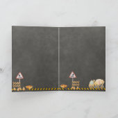 Bouwwerk Verjaardagsuitnodiging Kaart (Binnen)