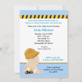 BOUWWERKER Baby shower Uitnodiging 5x7 (Voorkant)