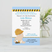 BOUWWERKER Baby shower Uitnodiging 5x7 (Staand voorkant)