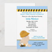 BOUWWERKER Baby shower Uitnodiging 5x7 (Voorkant / Achterkant)