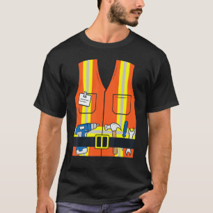 Bouwwerker Costume Children Vest Construc T-shirt