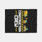 Bouwwerker Graafmachine Jongens Meisjes Kinderen Fleece Deken (Voorkant (Horizontaal))