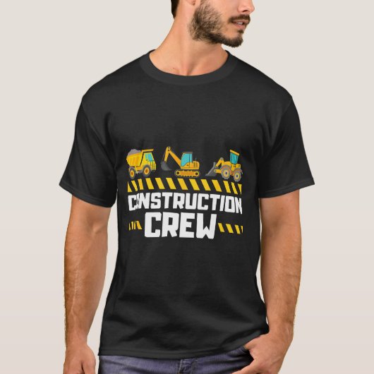 Bouwwerker Graafmachine Jongens Meisjes Kinderen T-shirt (Voorkant)