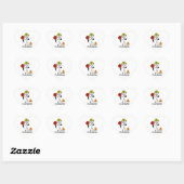 Bouwwerker Stickfiguur Hart Sticker (Vel)