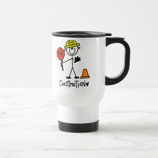 Bouwwerker Stickfiguur Reisbeker (Rechts)