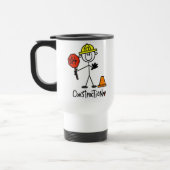 Bouwwerker Stickfiguur Reisbeker (Links)