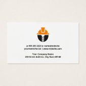 Bouwwerktruck | 18 Wheeler Visitekaartje (Achterkant)