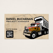 Bouwwerktruck | 18 Wheeler Visitekaartje (Voorkant)