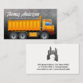 Bouwwerktruck | Staal Metaal Visitekaartje (Voorkant / Achterkant)