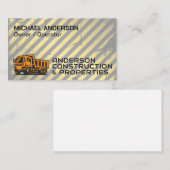 Bouwwerktuig Dump Truck Voertuig Visitekaartje (Voorkant / Achterkant)