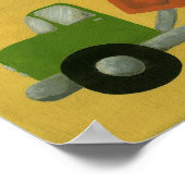 Bouwwerktuig Kinderkamer Kunst Poster (Hoek)