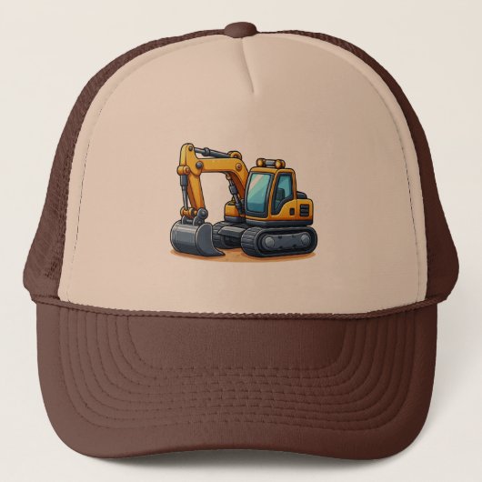 Bouwwerktuig trucker pet (Voorkant)