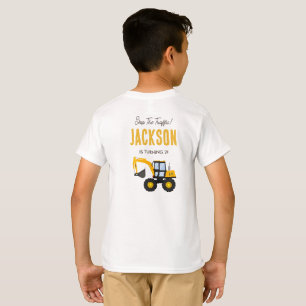 Bouwwerktuig Verjaardag Persoonlijke Décor T-shirt