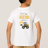 Bouwwerktuig Verjaardag | Persoonlijke Décor T-shirt (Achterkant)