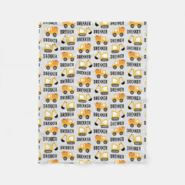 Bouwwerktuigen Graafmachine & Kippauto Baby Deken