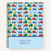 Bouwwerktuigen voor jongens Schattige kinder- Notitieboek (Voorkant)