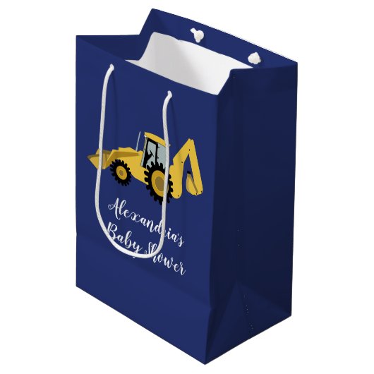 Bouwzandzuiger Baby Shower Cadeautas (Voorkant Gekanteld)