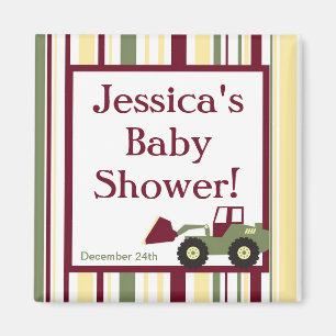 Bouwzone Baby shower Favor Magnet