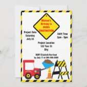 Bouwzone Birthday Kaart (Voorkant)