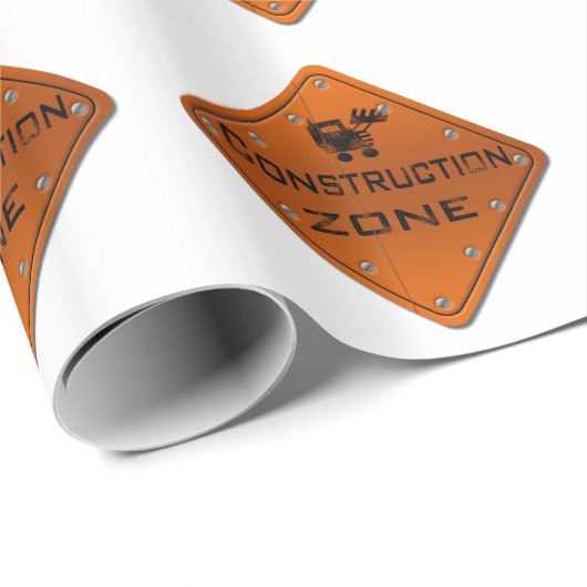 Bouwzone Cadeaupapier (Rol Hoek)