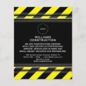 Bouwzone geïnspireerd flyer (Achterkant)