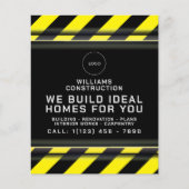 Bouwzone geïnspireerd flyer (Voorkant)