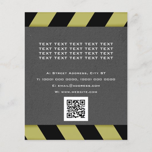 Bouwzone geïnspireerd flyer (Achterkant)