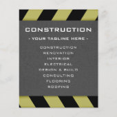 Bouwzone geïnspireerd flyer (Voorkant)