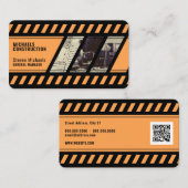 Bouwzone geïnspireerd visitekaartje (Voorkant / Achterkant)