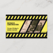 Bouwzone geïnspireerd visitekaartje (Voorkant)