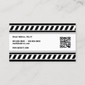 Bouwzone geïnspireerd visitekaartje (Achterkant)