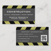 Bouwzone geïnspireerd visitekaartje (Voorkant / Achterkant)