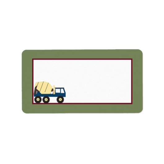 Bouwzone Mailingadres Etiket (Voorkant)