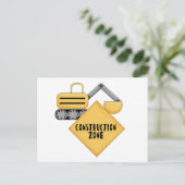 Bouwzone T-shirts en Gifts Briefkaart (Staand voorkant)