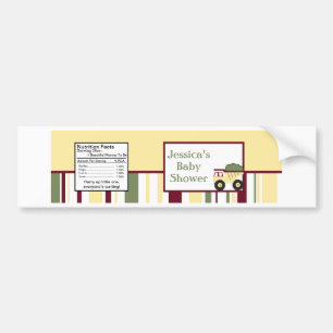 Bouwzone Waterflesetiket Bumpersticker
