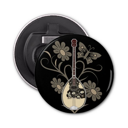 Bouzouki Button Flesopener (Voorkant)