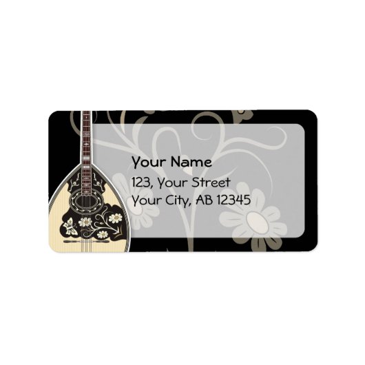 Bouzouki Etiket (Voorkant)