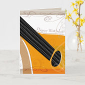 Bouzouki - Happy Birthday - Editable Birthday Kaart (Gele Bloem)