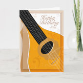Bouzouki - Happy Birthday - Editable Birthday Kaart (Voorkant)
