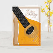 Bouzouki - Happy Birthday - Editable Birthday Kaart (Gele Bloem)