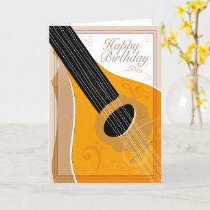Bouzouki - Happy Birthday - Editable Birthday Kaart