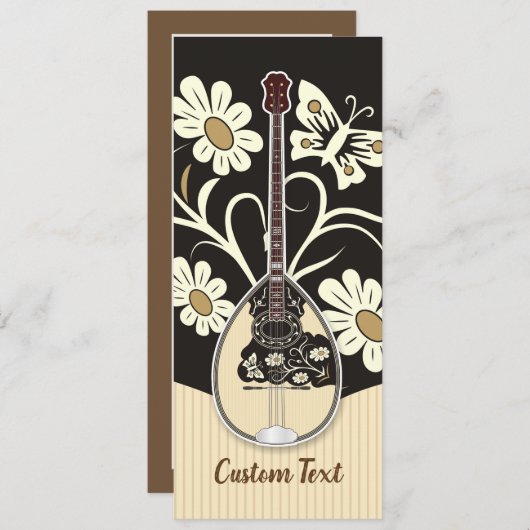 Bouzouki Kaart (Voorkant / Achterkant)