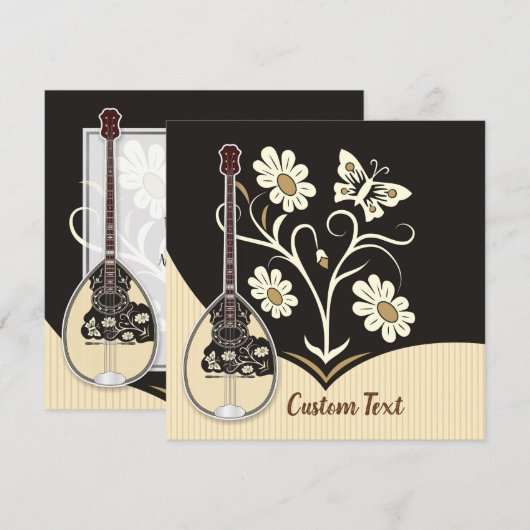 Bouzouki Kaart (Voorkant / Achterkant)