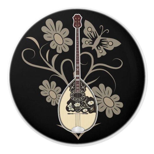 Bouzouki Keramische Knop (Voorkant)