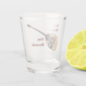 Bouzouki Ouzo Shot Glas (Achterkant)