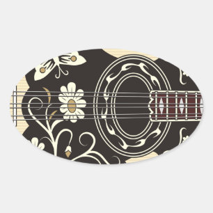 Bouzouki Ovale Sticker