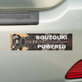 Bouzouki Powered Bumpersticker (Op auto)